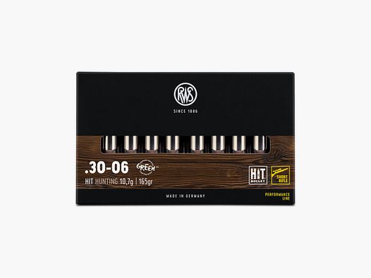 RWS HIT Short Rifle 165grs 20St .30-06Spring