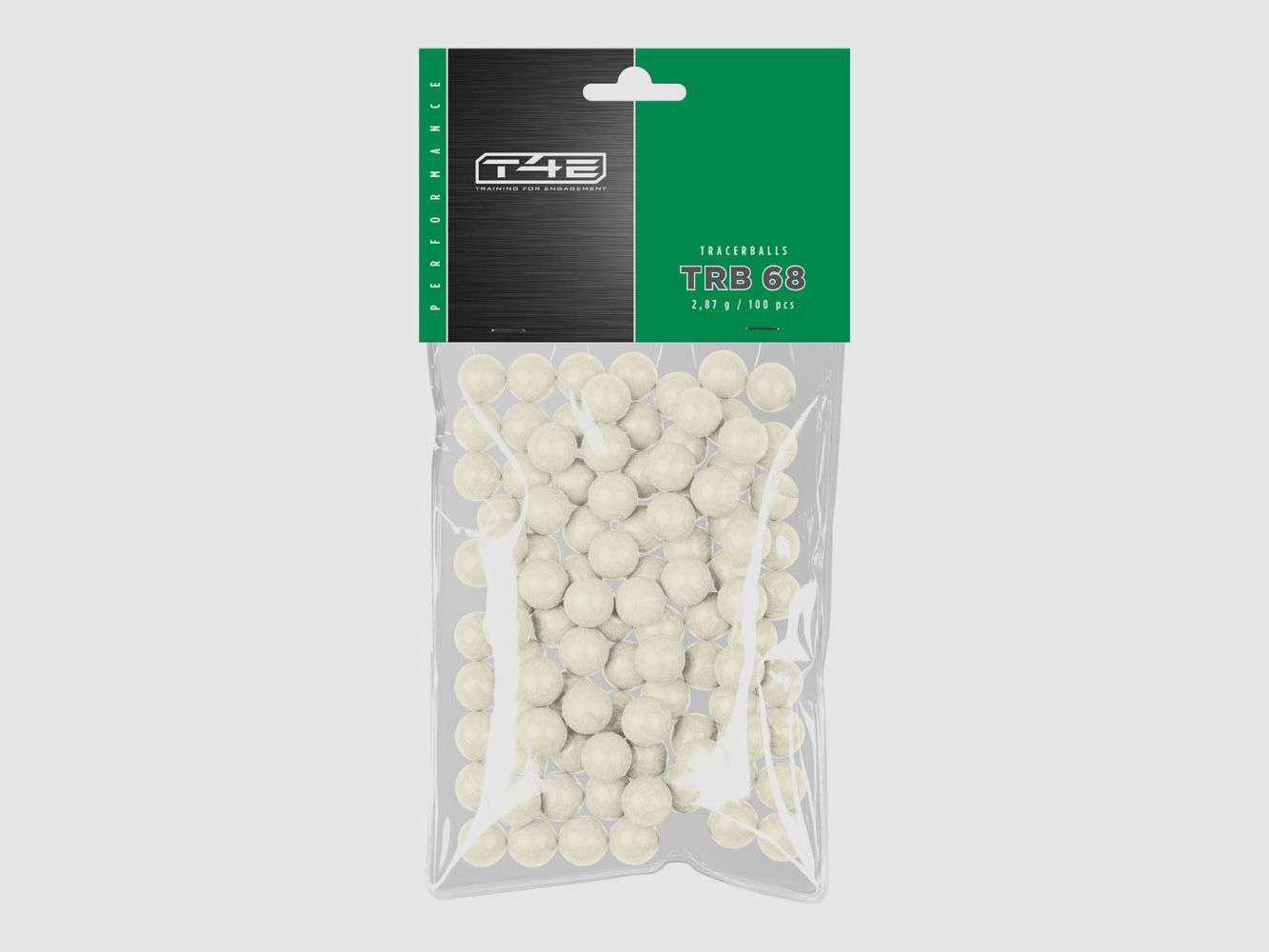 T4E Performance Tracerballs Boules en Plastique Lumineuses 100 Coups Calibre .68