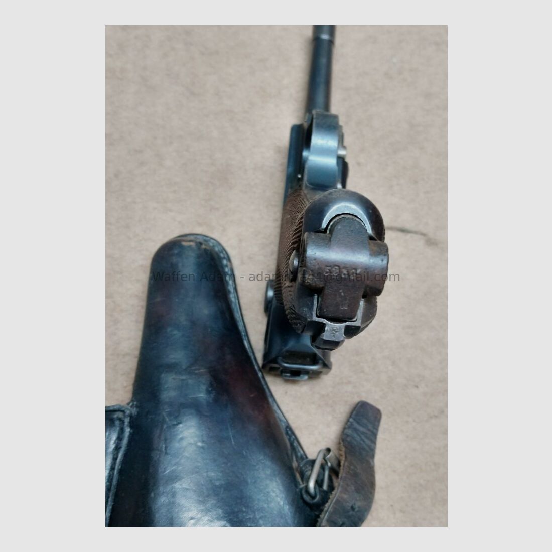 Fábrica de armas de Erfurt Pistola 08, Imperio alemán 1917, imagen 7 de 10