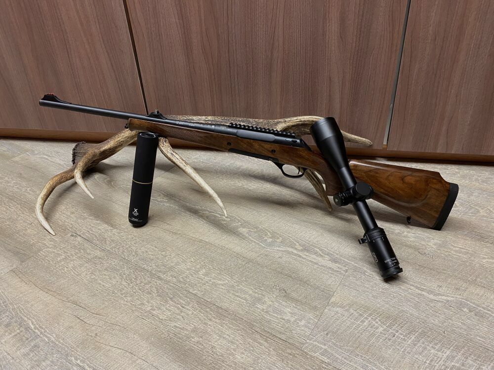 Haenel Jaeger 10 Lady Timber Compact, mit GPO Spectra 5x 3-15x56 & Stalon X108, Bild 1 von 2