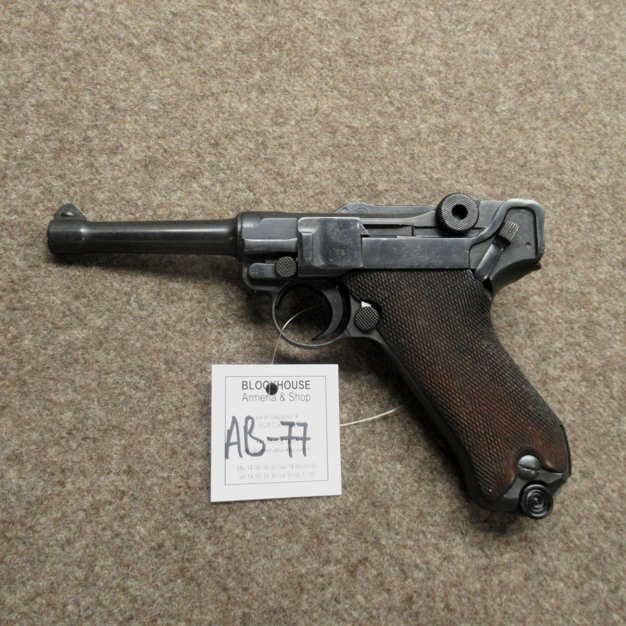 AB-77 Pistole MAUSER mod. P08 Kal. 9x21, Bild 2 von 6