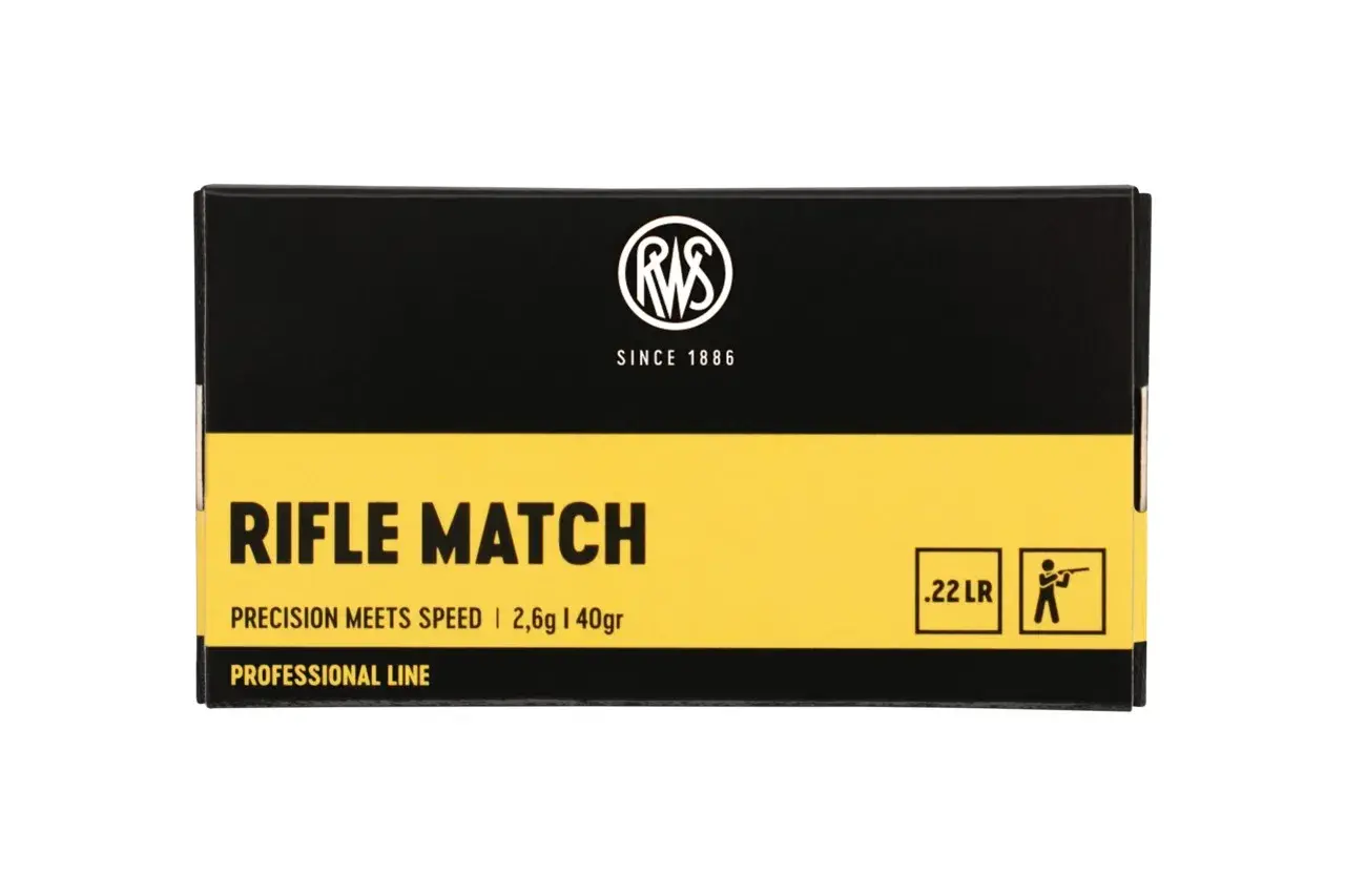 Patronen 22LR Zündhütchen RWS Gewehr Match, Bild 2 von 2
