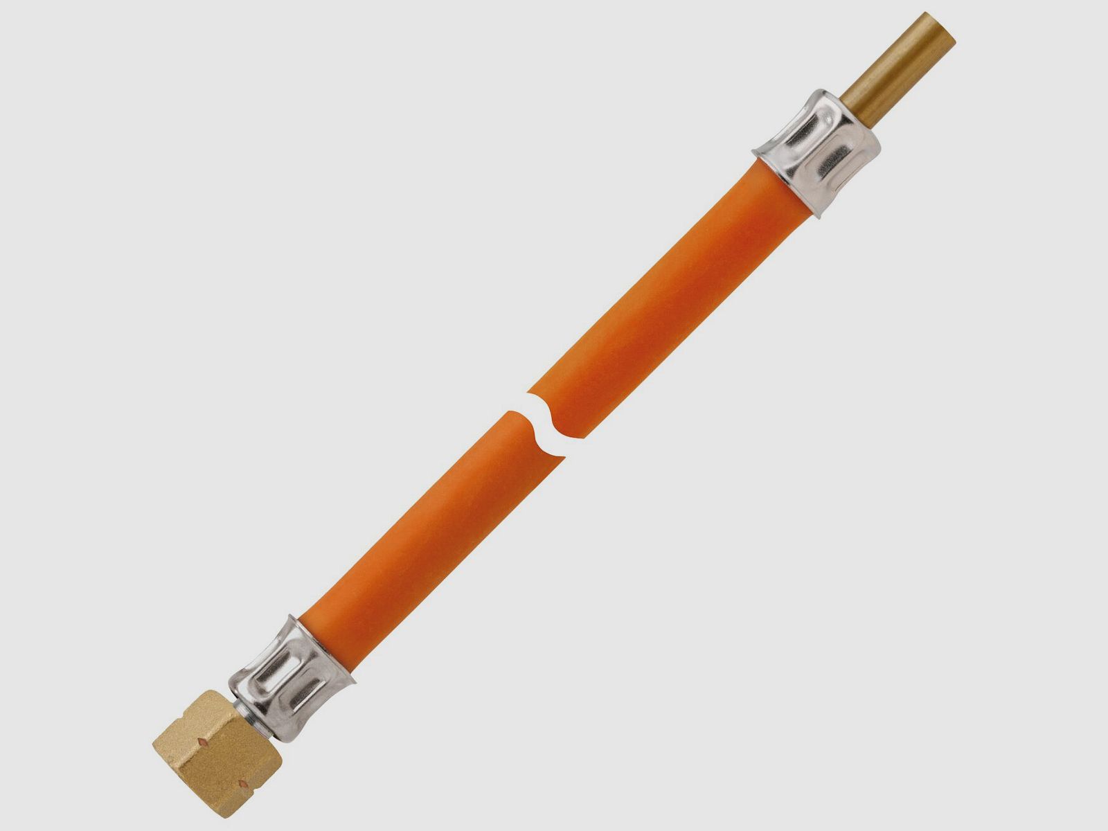 Tubazione flessibile gas a media pressione 10 bar G 1/4 LH-UM x RST 8 x 600 MS