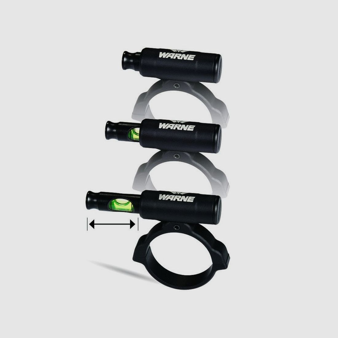 Universelle Wasserwaage für 30mm oder 40mm Zielfernrohre WARNE, Bild 1 von 2