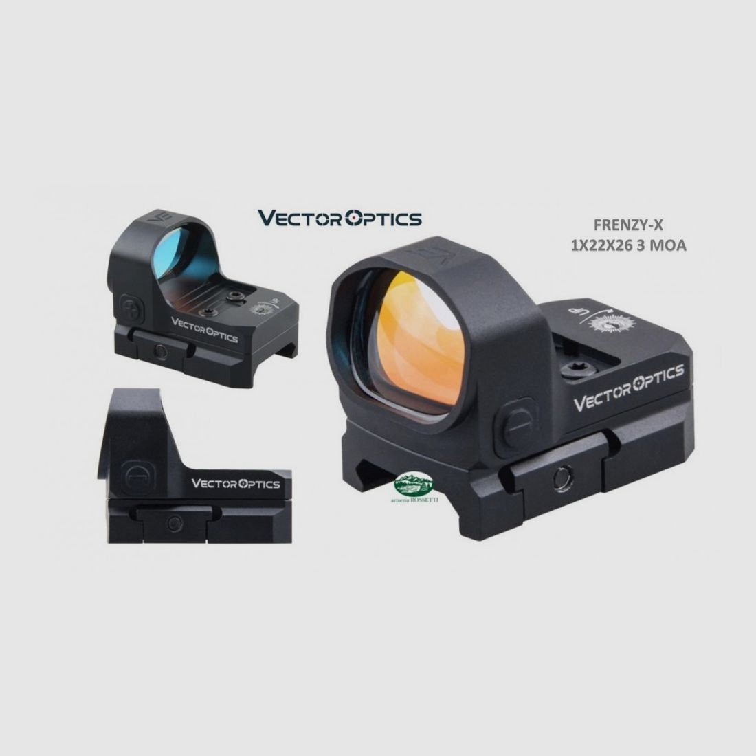 VECTOR OPTICS Rotpunkt FRENZY-X 1x22x26 3 moa