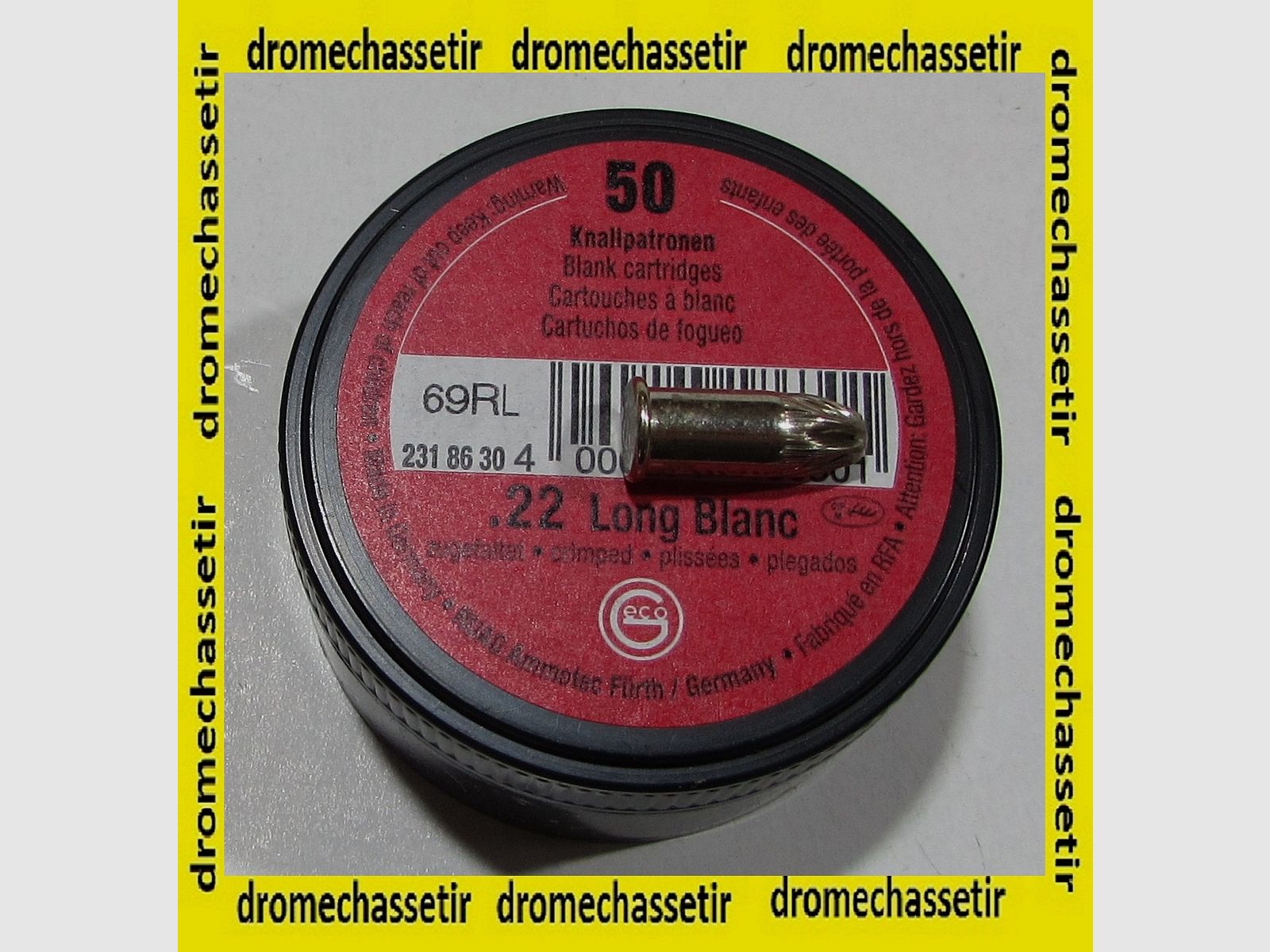 50 blank cartridges Geco cal. 22lr PAK