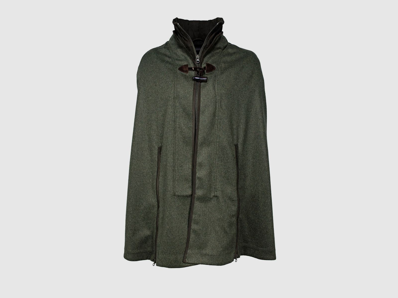 Poncho aus Loden -