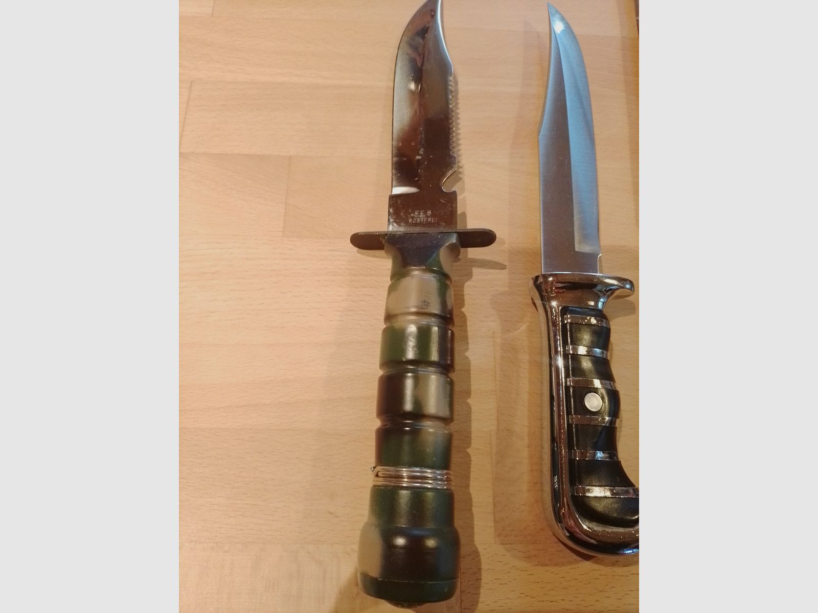 2 knives Nanga Parbat and original Bowie knife