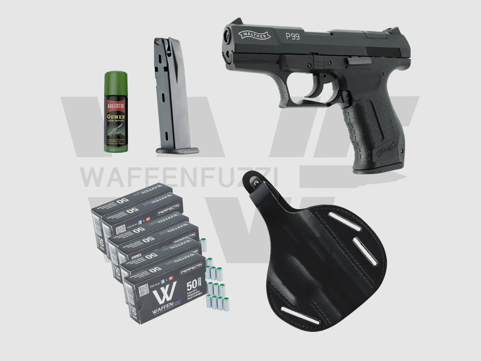 Walther P99 "L" Schreckschuss Set Kaliber 9mm PAK