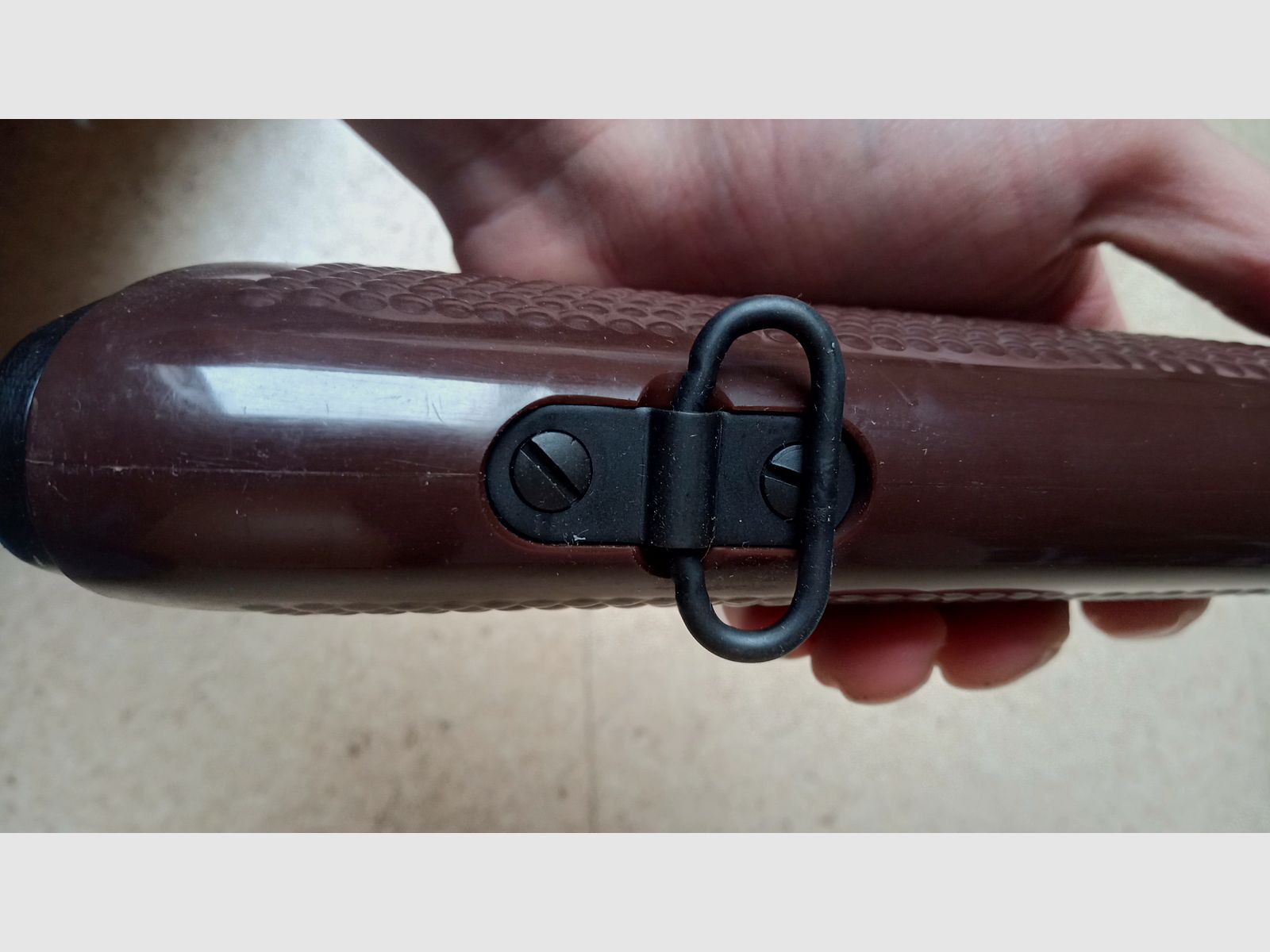 Original East German plastic fixed stock for the MPi-KM manufacturer VEB Wiesa in absolutely best condition // GDR NVA / AKM