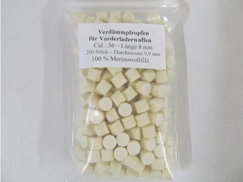 Fieltros de aislamiento secos .36 grosor 8mm