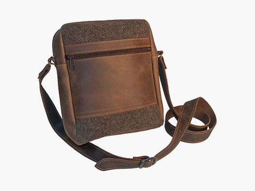 Sac en feutre de laine Fritzmann avec cuir