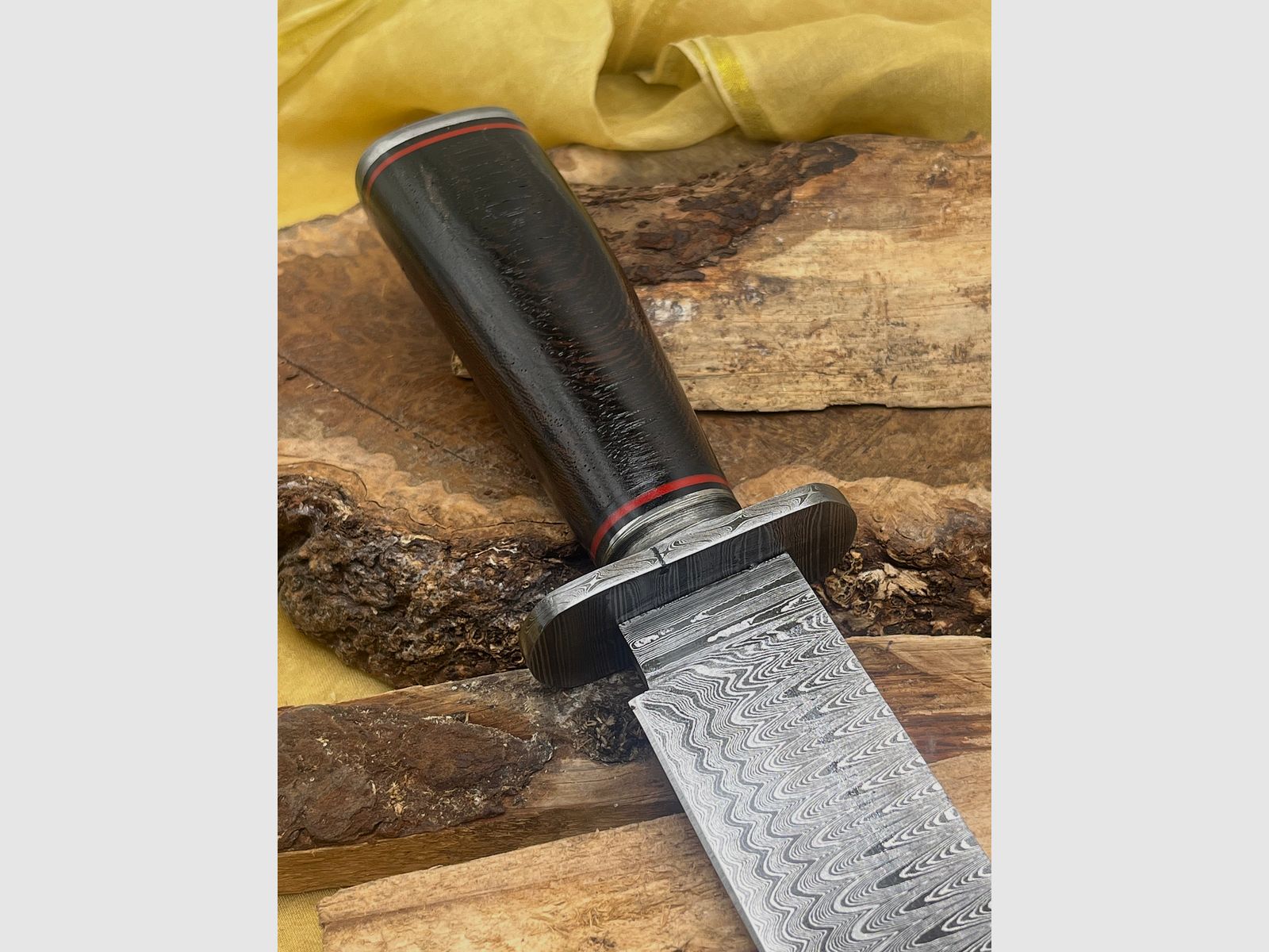 Jagdmesser Damaststahl 