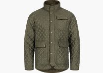 Herren Vintage Jacke Miles Oliv Mélange/Schwarz S