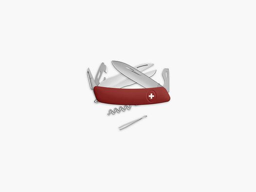 Swiza D07 Allmatt Swiss Knives - red 7.5 cm