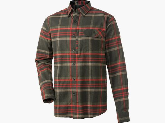 Camisa de caza Parforce Rubino oliva - Cuadros