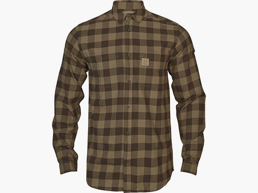 Härkila escocés marrón Camisas de Caza y Ocio para Hombres