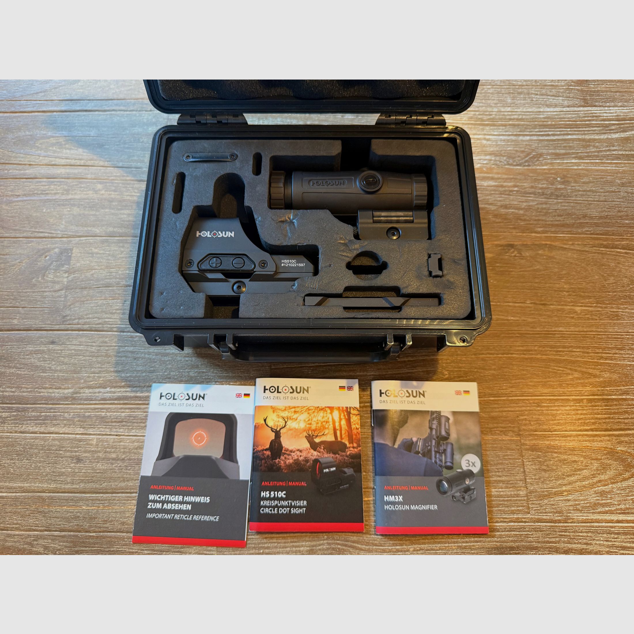 Holosun Set HS510C + HM3X Magnifier + Schutzkoffer