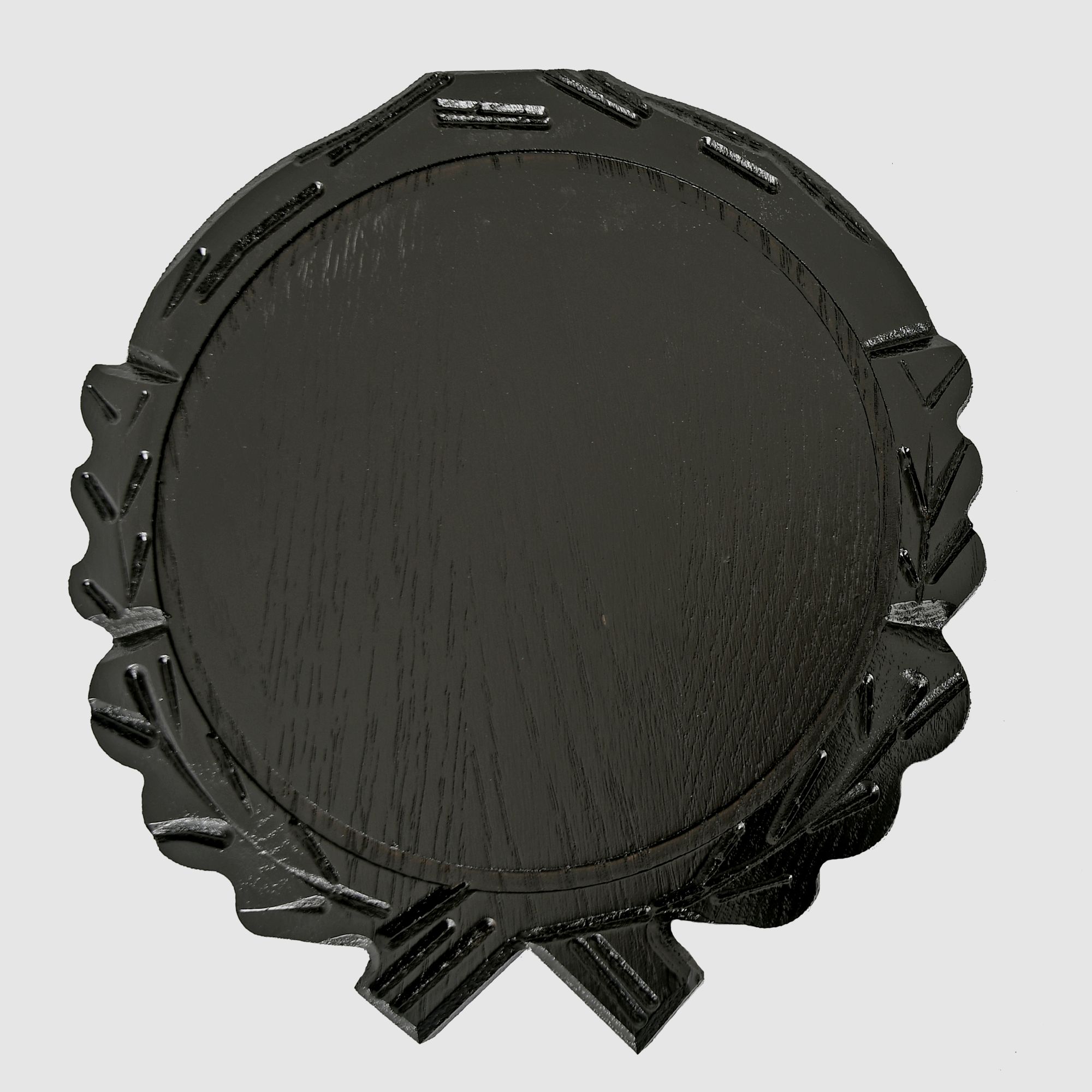 5etta Trophäenschild Wildschwein 16cm Dunkel Geschnitzt