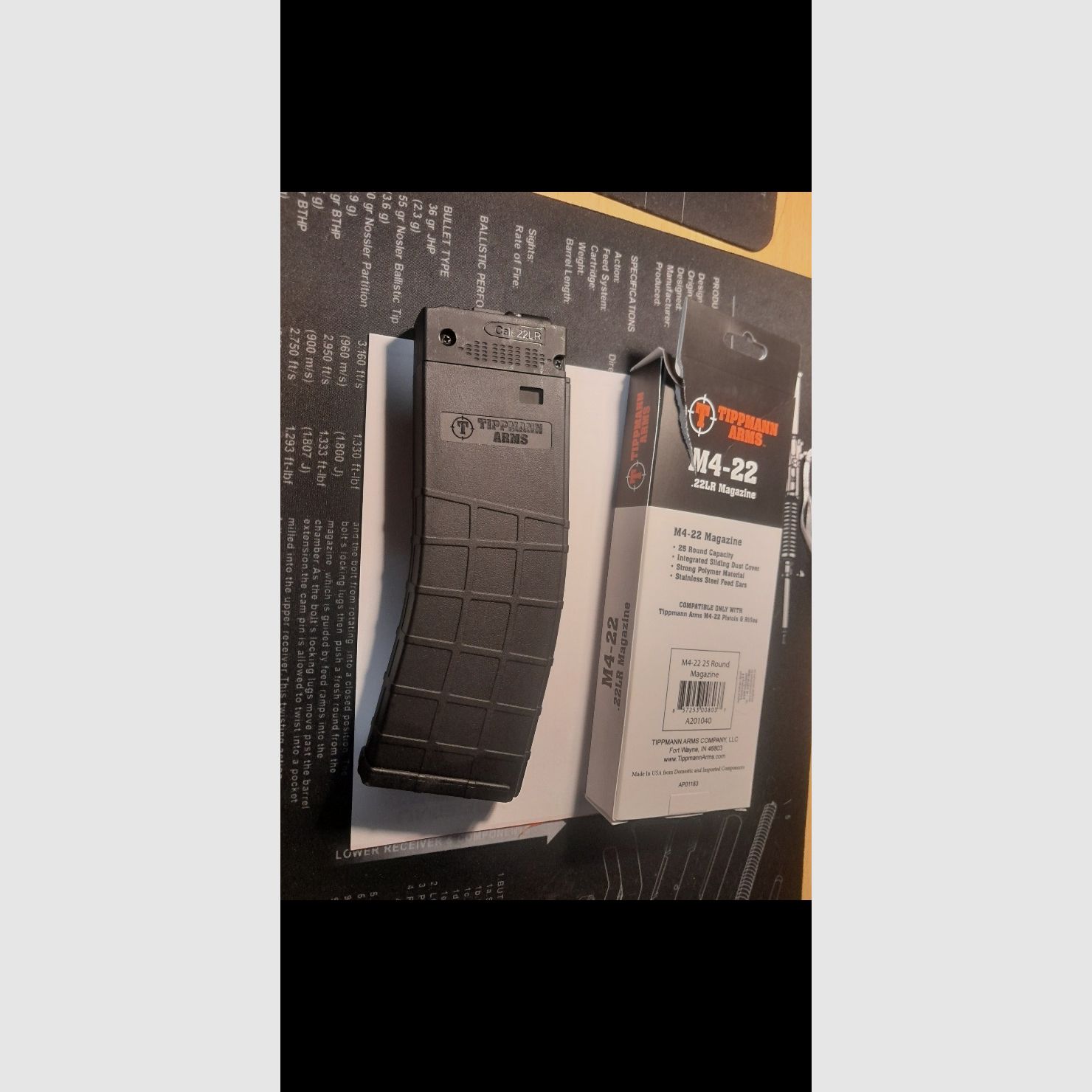 Tippmann M4 22 magazine lungo 25 colpi