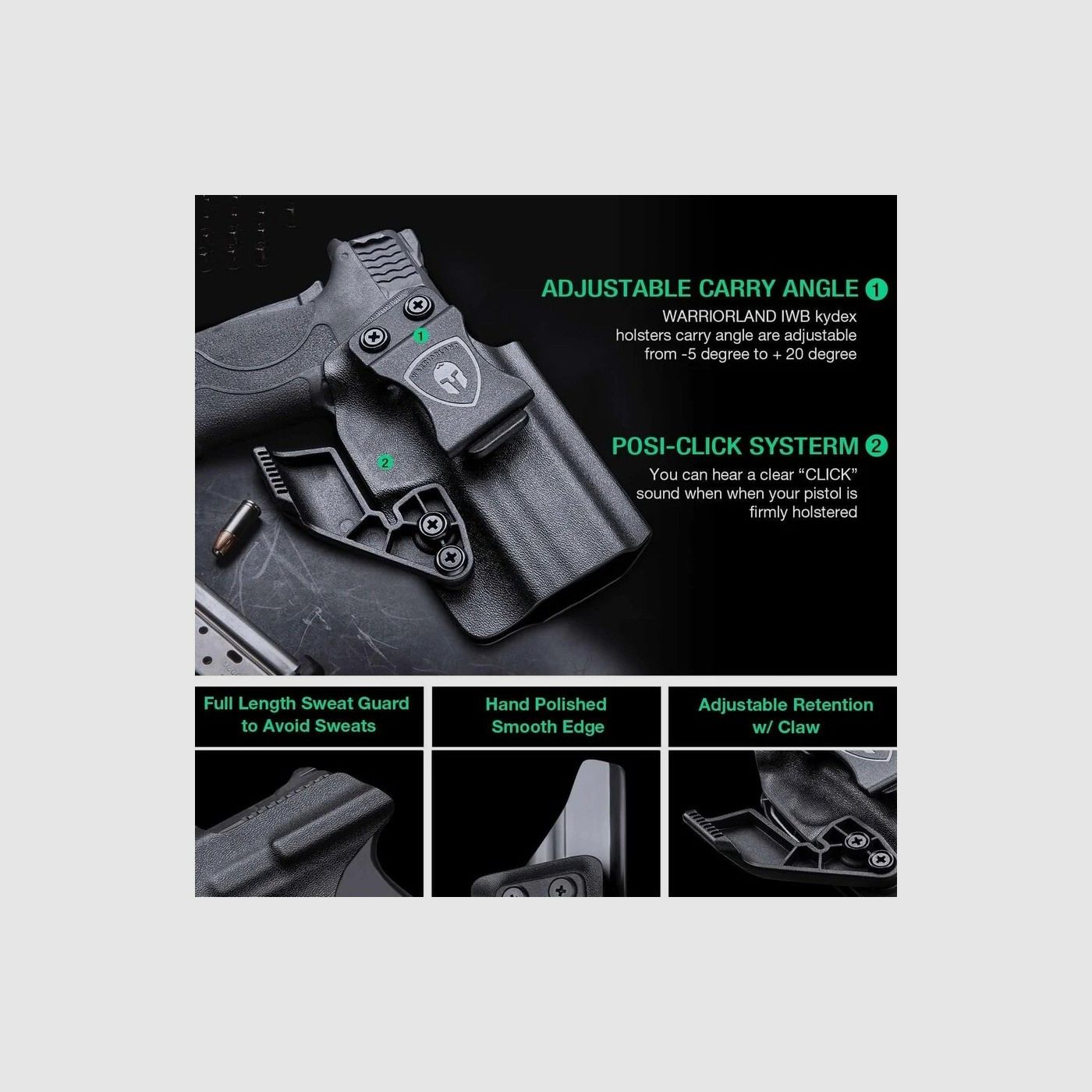 WARRIORLAND Holster innen für S&W Bodyguard 380, Bild 5 von 6
