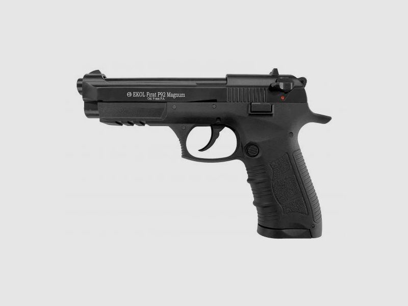EKOL Firat P92 Magnum Negro 9mm P.A.K. - Pistola de señal de gas Schreckschuss
