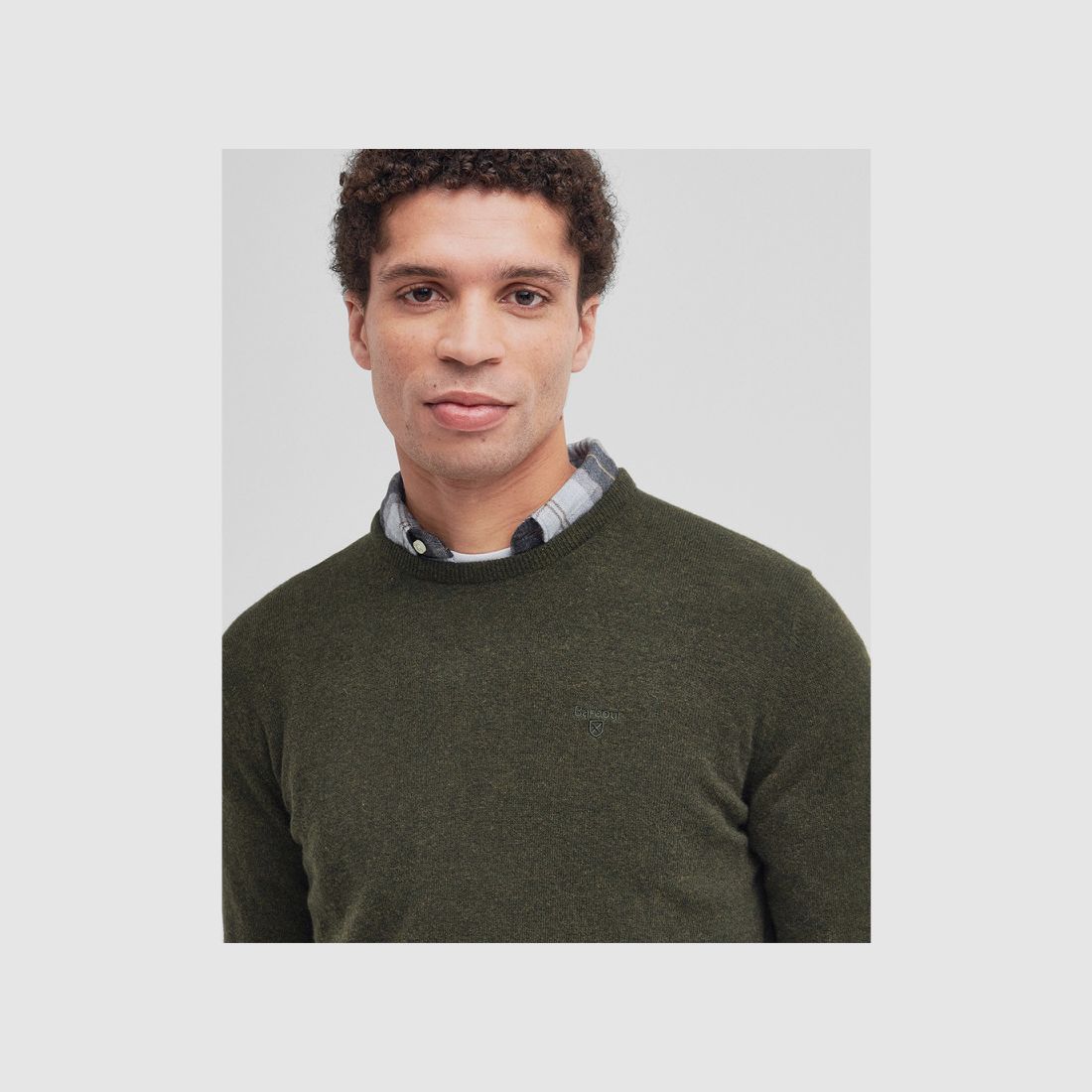 PULL BARBOUR ESSENTIAL L/WOL SEAWEED, afbeelding 5 van 7