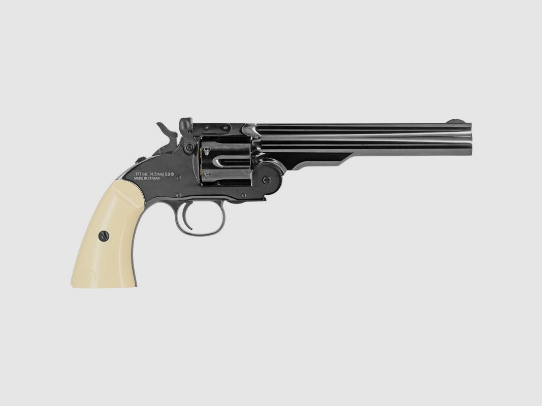 Revolver Schofield 6" Grau Stahl 4,5 mm BBs ASG, Bild 2 von 2