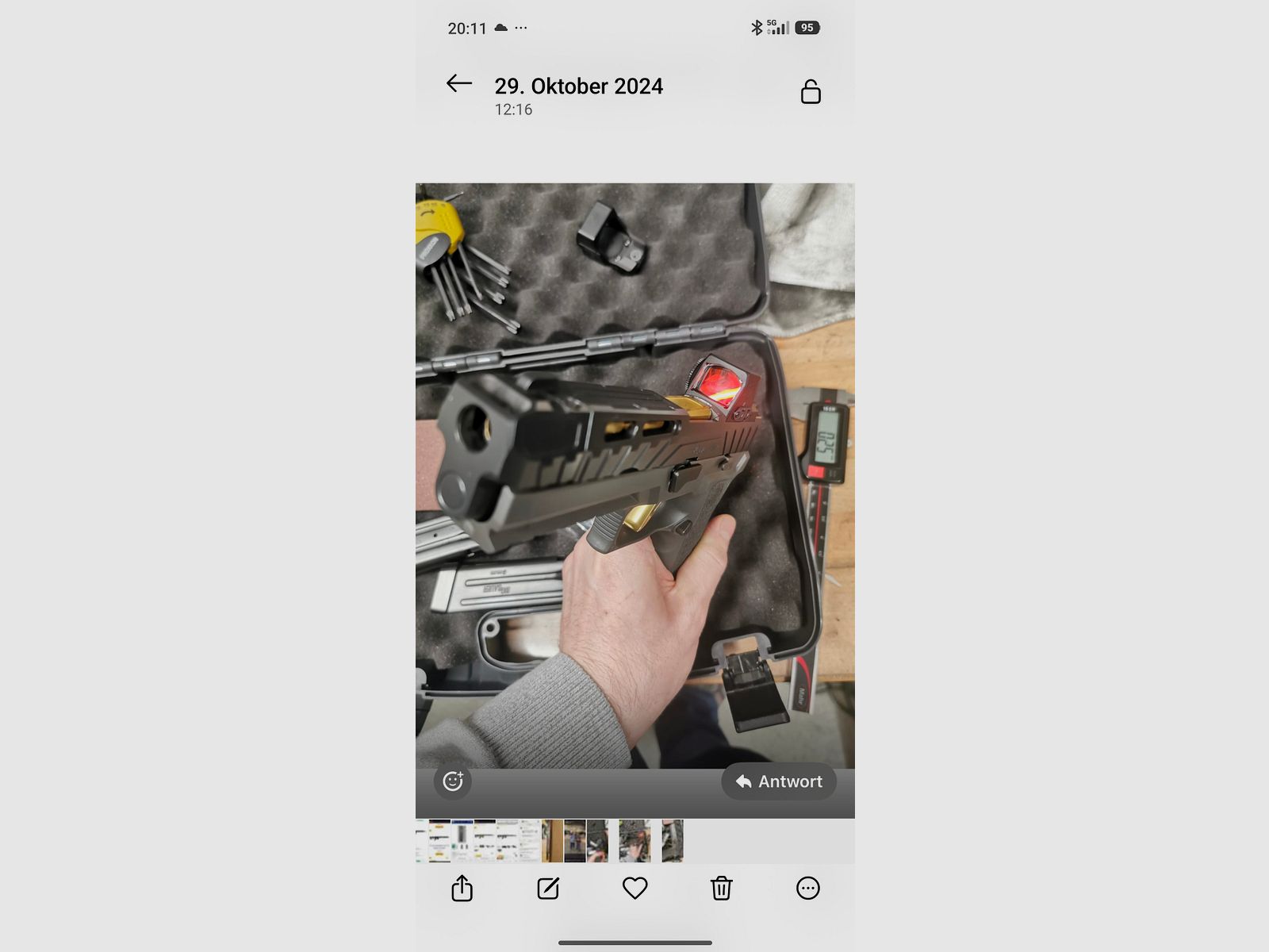 Sig Sauer P320 Spectre COMP pistool met rode stip Romeo