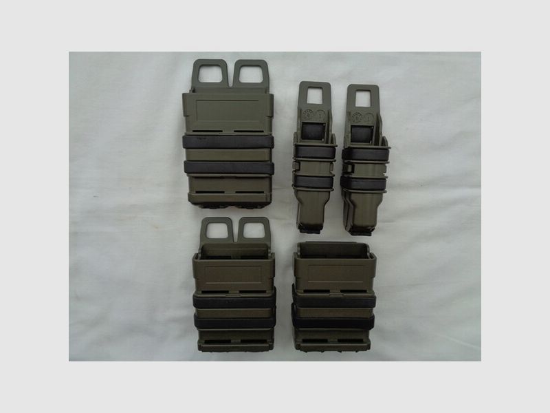 Set Magazintaschen Fastmag-Style M16 & Pistole NATO-Oliv RAL6014 neuwertig