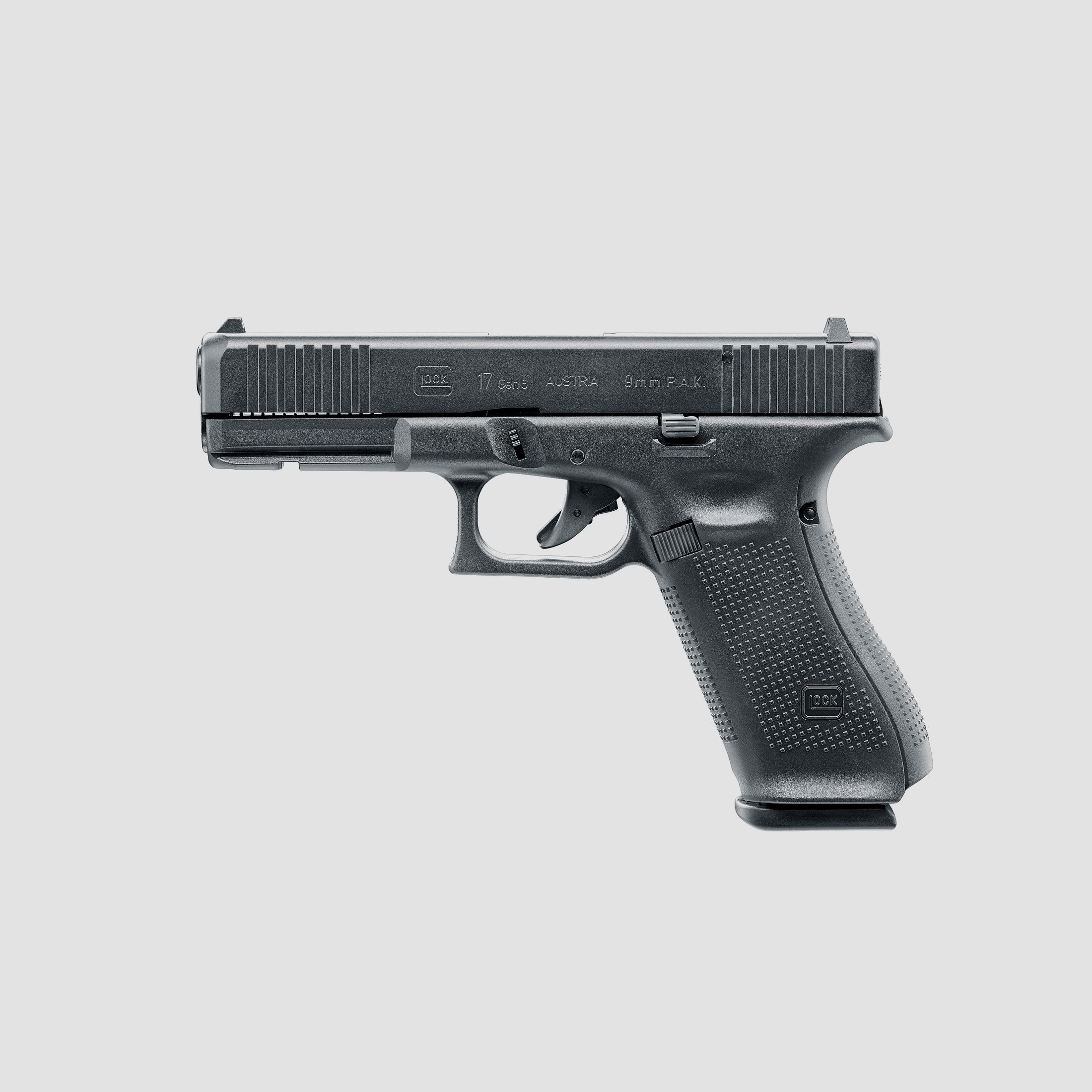 Glock 17 Gen. 5 kal. 9 mm P.A.K. met 50 schoten en 22-delige pyrotechnische munitie in set