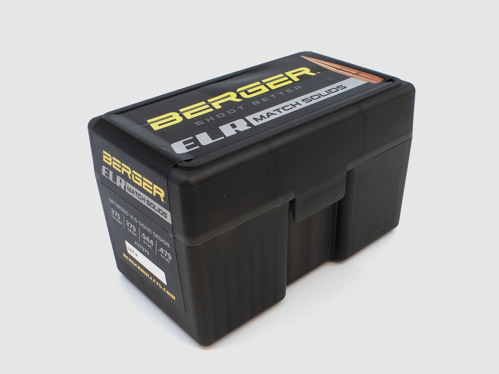 Berger Bullet .375 ELR Match Solid Bullets 379GR 50 Pieces