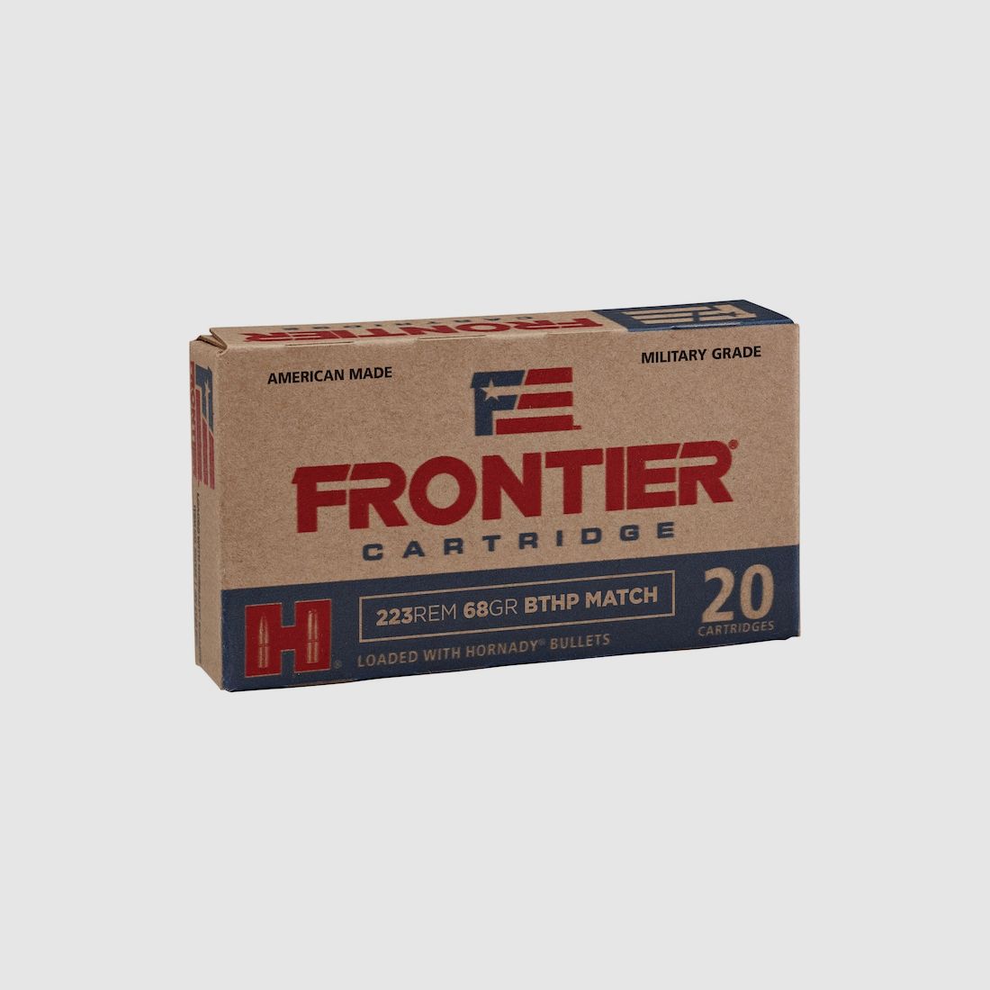 Hornady Frontier .223 Rem. 68GR BTHP Match 20 Patronen