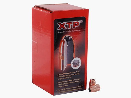 Bala Hornady .38/.357 HP/XTP con anillo de crimpado 125GR 100 piezas