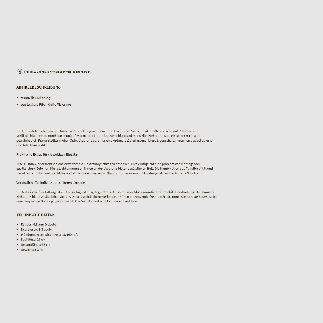 Mercury 25 TR Pistolet pneumatyczny