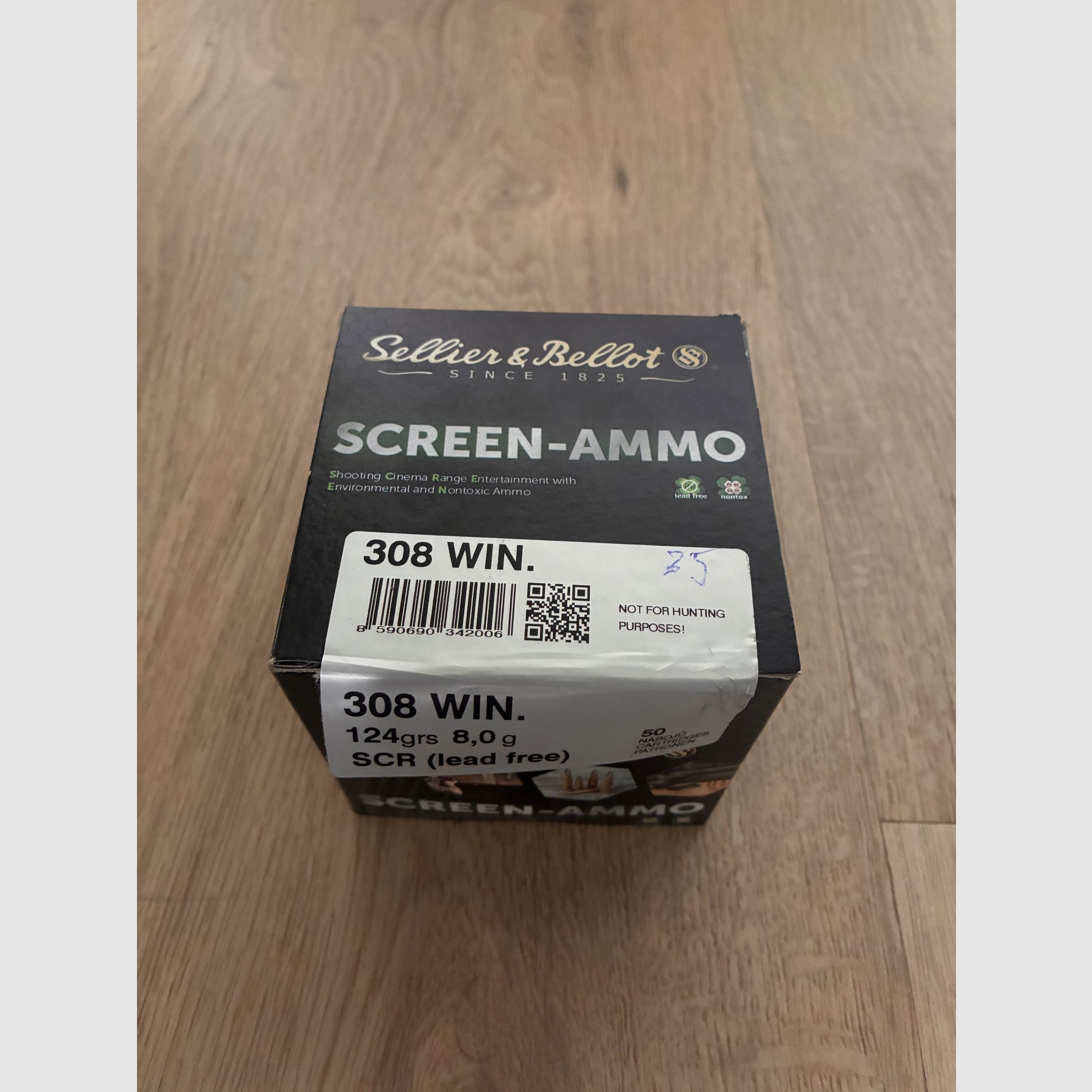 Sellier & Bellot Screen Ammo .308Win. 124 grs. loodvrij