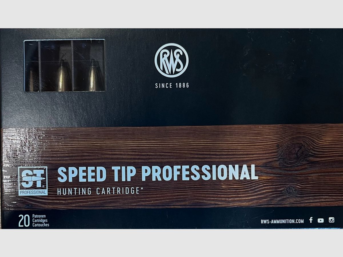 RWS Speed Tip Professional 8x57JS 180grs - 20 shots