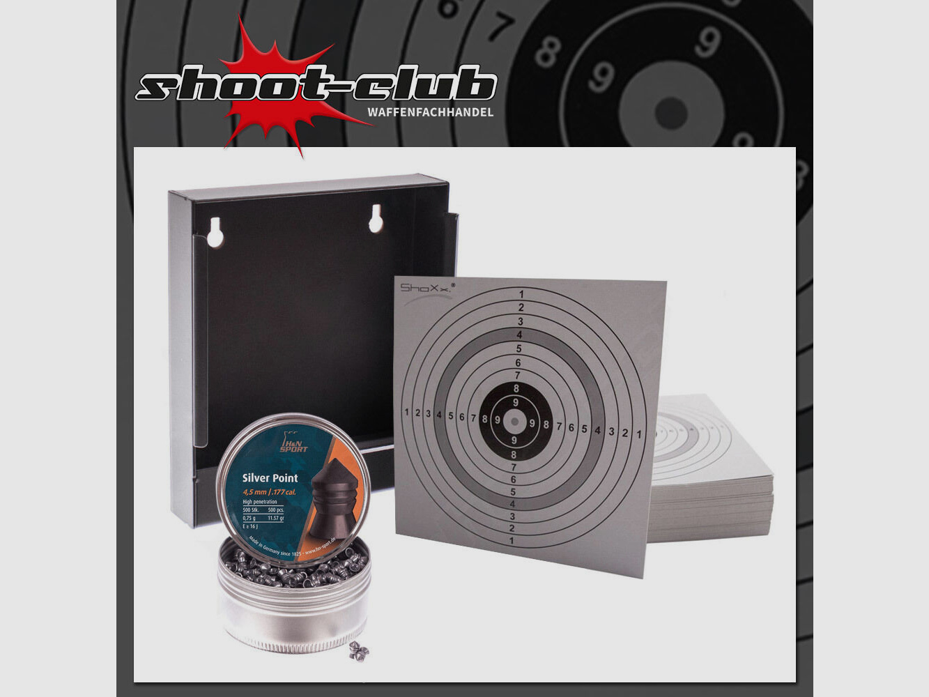 shoXx Silver Point Diabolos 4.5mm BALL CATCH SET with 120 ZS