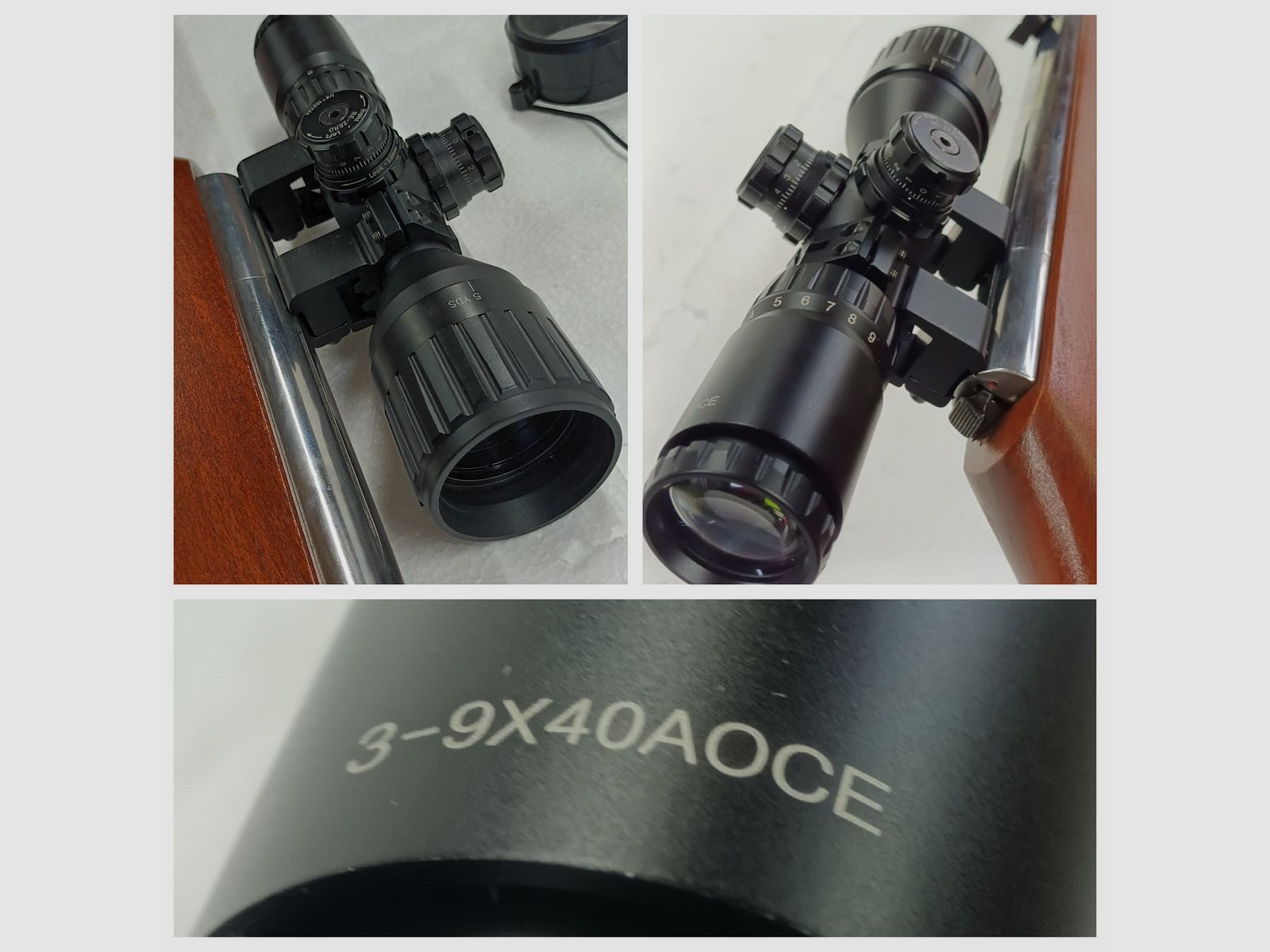 Weihrauch HW50 incl. scope 3-9x40 AOCE - PIEZA ÚNICA rifle de aire de alto brillo - TOP, imagen 5 de 5