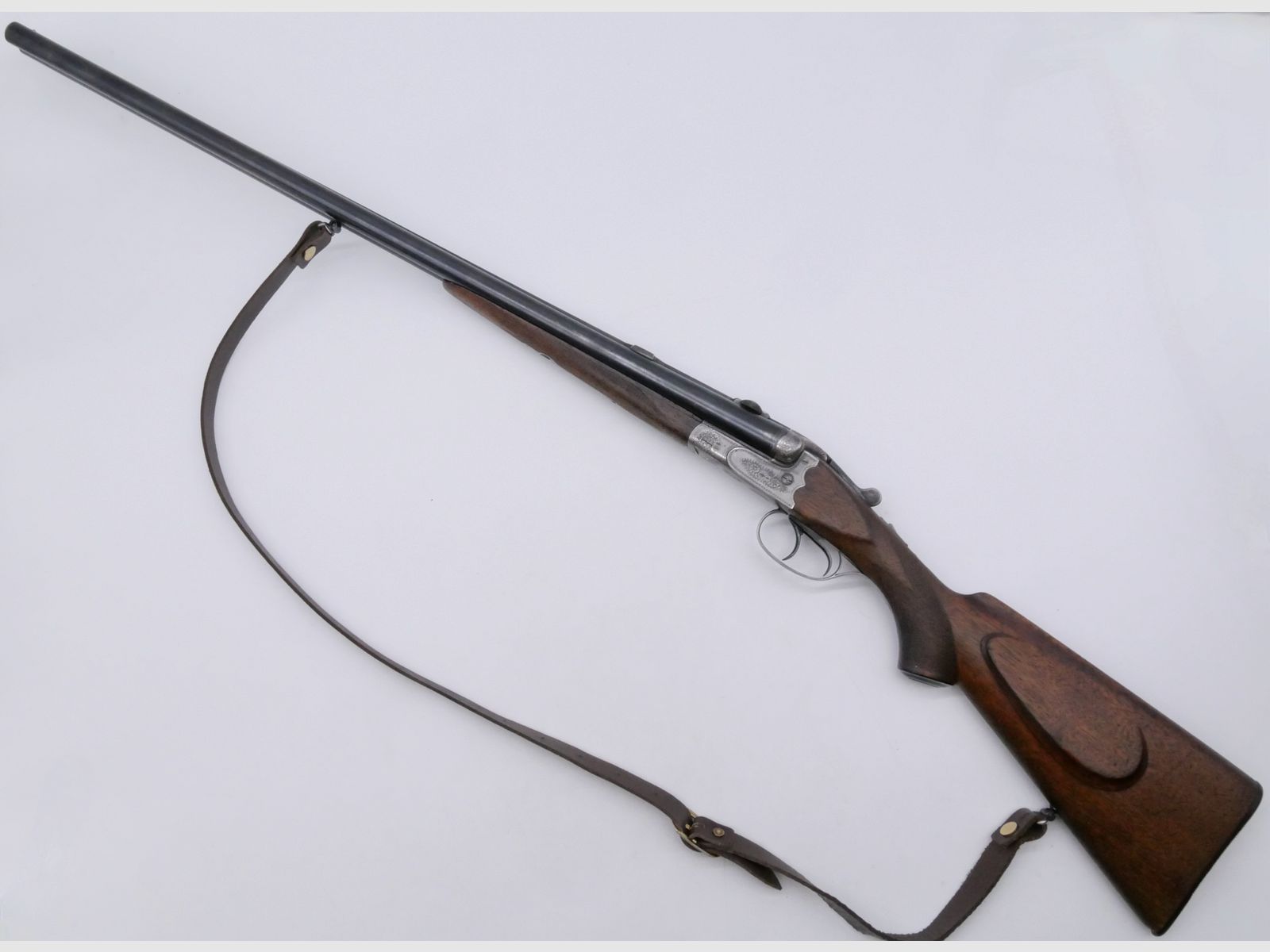 Doppelflinte ETW Suhl 16/70 Lauflänge 720mm mit Einhakmontage - Basen