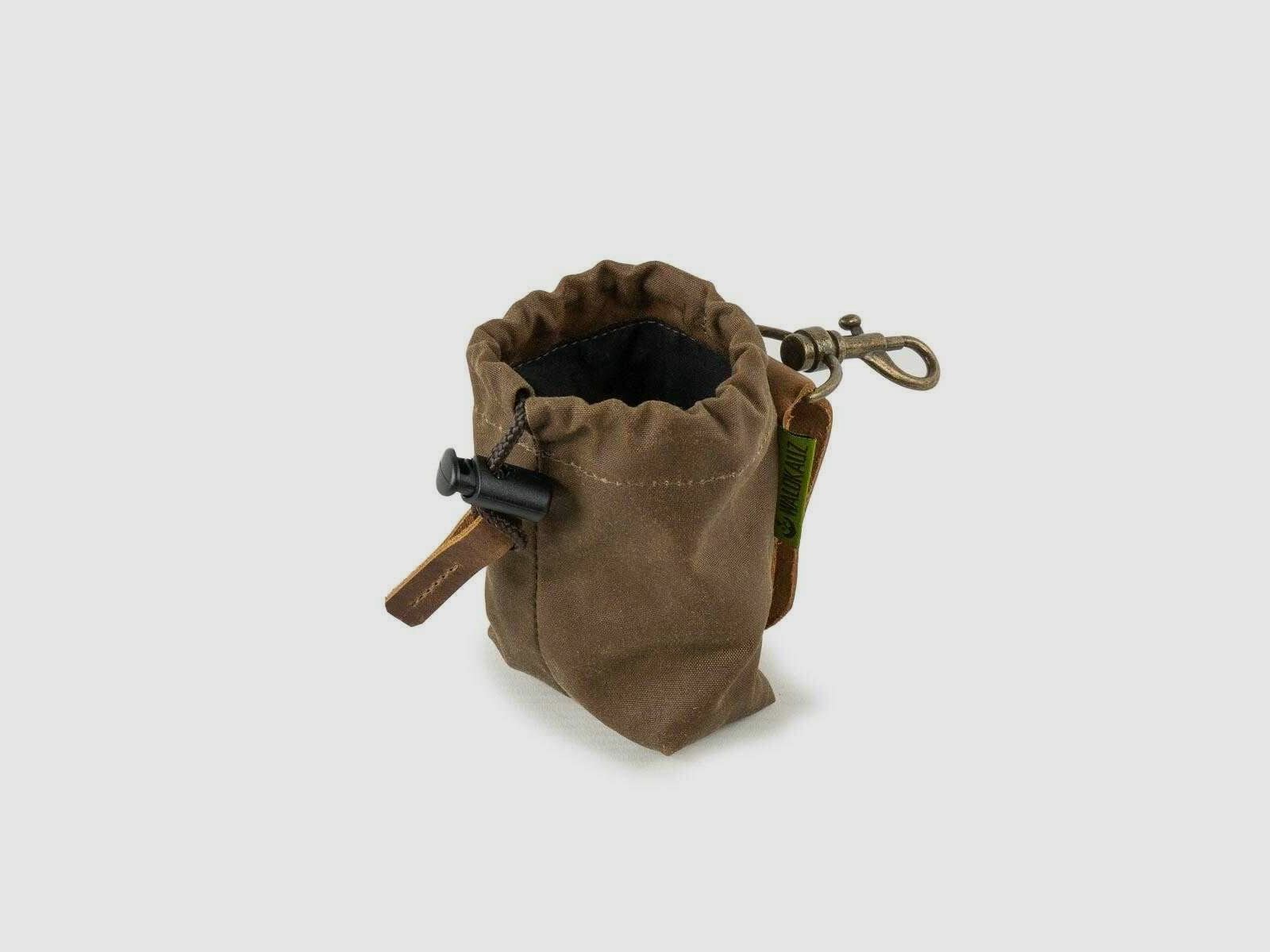 WALDKAUZ Mini-Leckerlibeutel "Lohntütchen", Waxed Cotton, Khaki, Bild 1 von 4