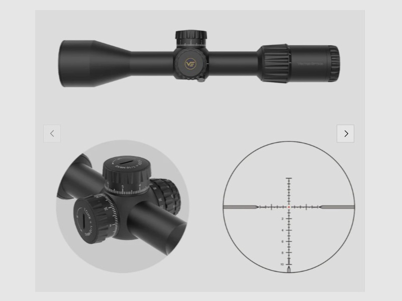 Vector Optics SCFF-64 Taurus Zielfernrohr 3-18x50 FFP GenII - Montage für 21mm Picatinny/Weaver
