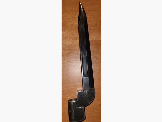 BAJONETA PAKISTÁN PARA LEE ENFIELD NR. 4 / MK 1 - 2 / POF 63 / cal. 303. / 7,68 mm / FORMA DE CUCHILLO BOWIE / CUCHILLO