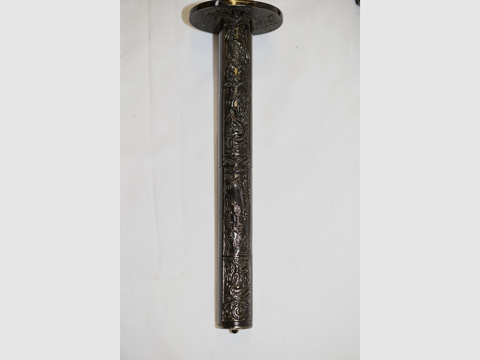 Katana, coltello Tanto in fodero, lunghezza totale 63 cm