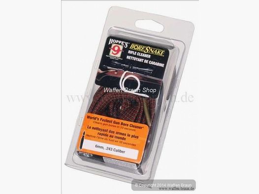 Hoppe s Bore Snake/ Qucik Clean 9mm /.38/.357 für Kurzwaffen