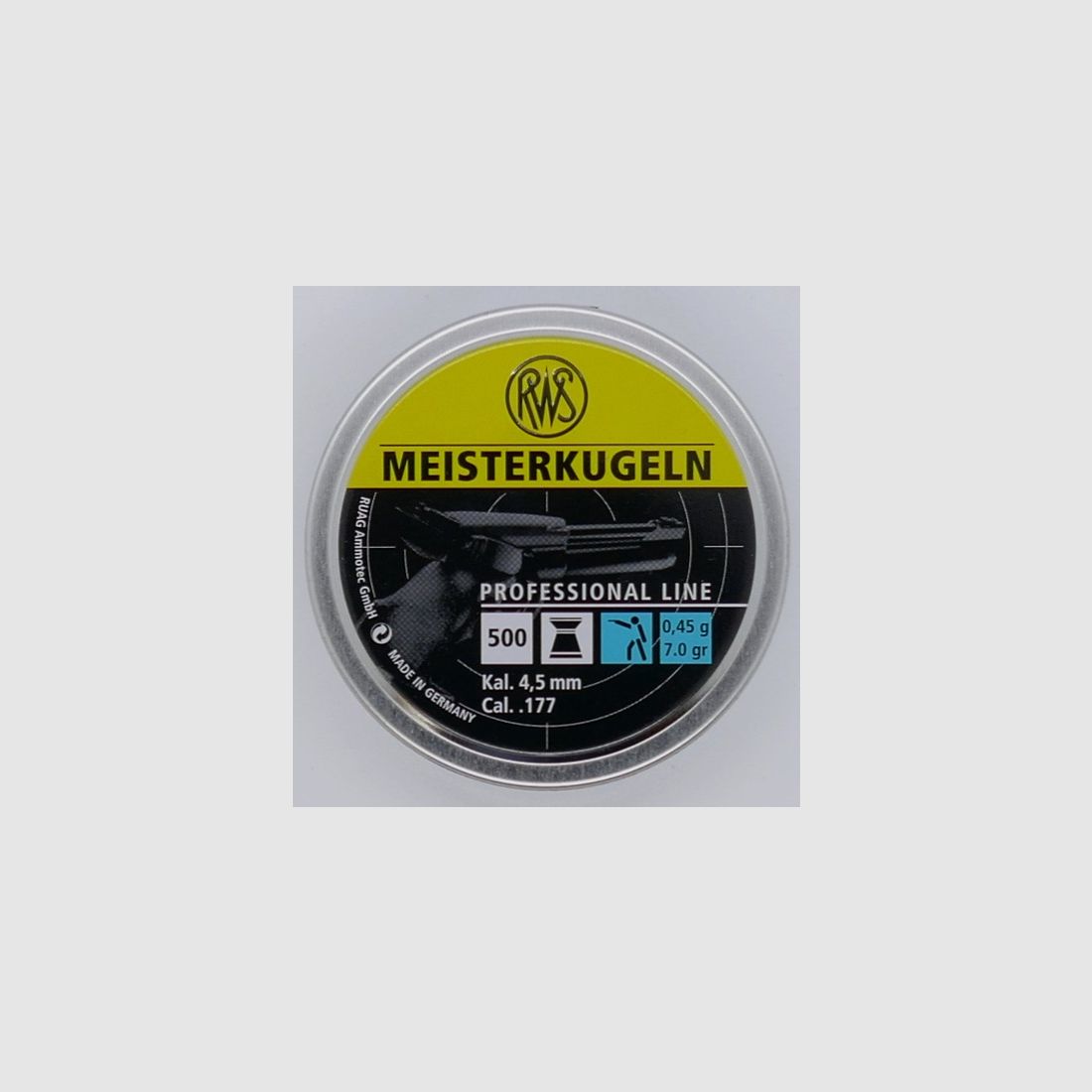 RWS Meisterkugeln Lupi 0,45 500er 4,49mm Diabolo Munition