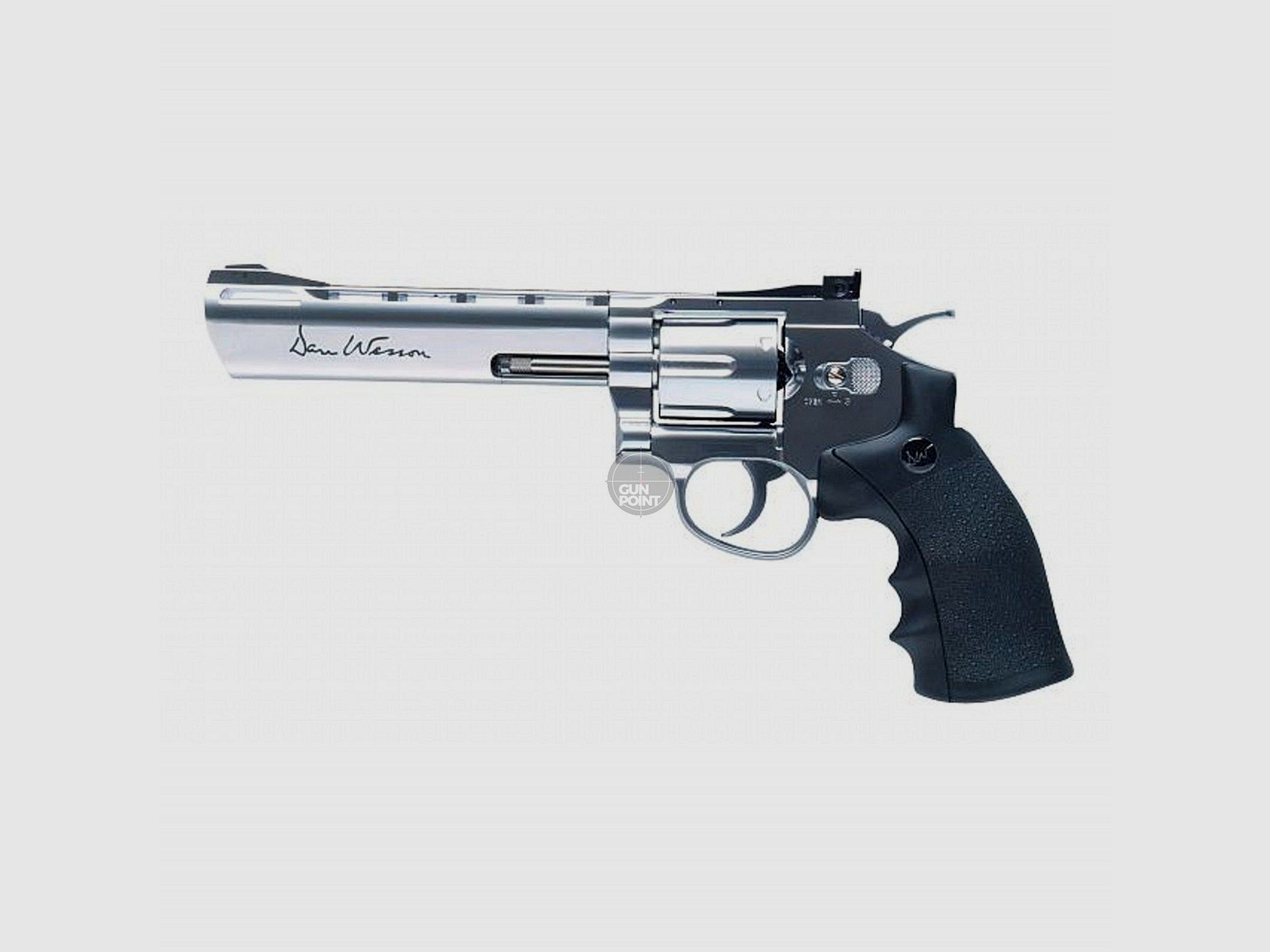 Softair - Revolver - DAN WESSON 6" CO2 NBB silber - ab 18, ber 0,5 Joule