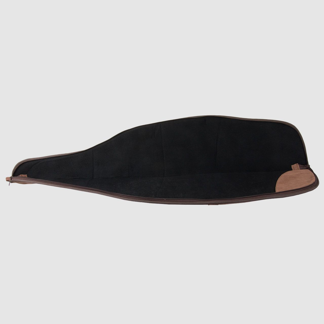 Gewehrfutteral Gewehrtasche 112 x 20 cm abschlieĂźbar Wildleder AuĂźentasche braun fĂĽr Waffen mit Zielfernrohr