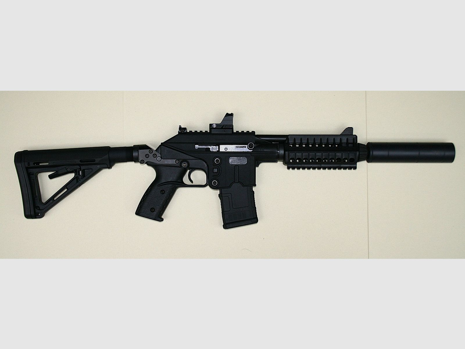 Pack Repetierbüchse KEL-TEC PLR-16 / .223Rem. + PMAG 20 + Schaft MAGPUL MOE + Schalldämpfer SAI M80K + Rotpunktvisier SIGHTMARK Minishot M1 V2, Bild 2 von 7