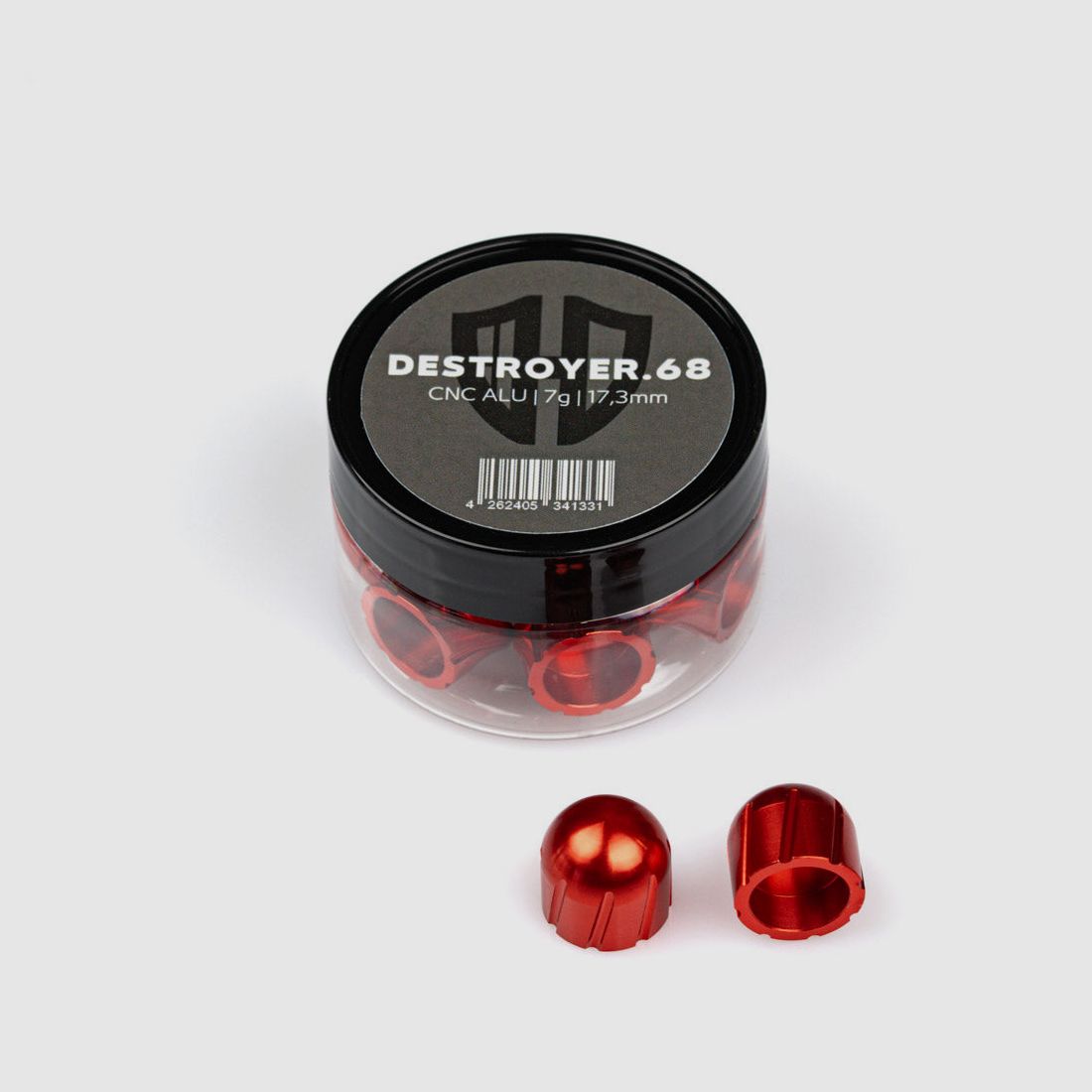 12x DESTROYER.68 | CNC ALU | 7g | 17,3mm | drei Farben | Cal.68 | for HDR68, HDS68, Milsig, AEA Zeus Cal.68